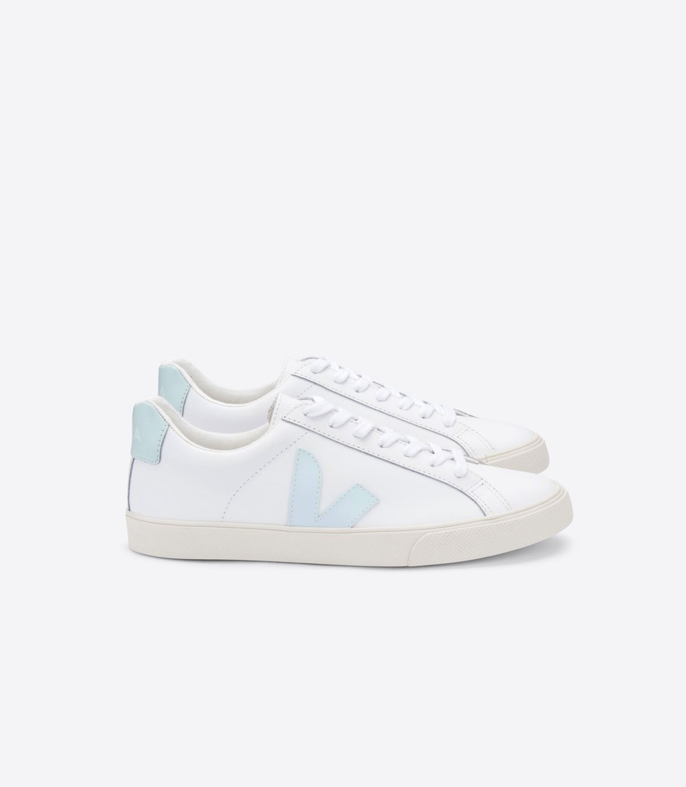 Veja Trainers Mens White - Esplar Leather - BTLZ-69721